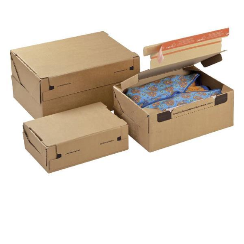 COLOMPAC CARTONE PER SPEDIZIONI 282X191X90 mm STRISCIA ADESIVA DI CHIUSURA COLORE MARRONE CONF. 10 Pz.